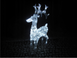 Новорічна акрилова статуя олень Великий RENIFER, що світяться новорічні олені 100 LED - 1