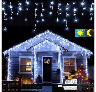 Гирлянда бахрома 300 LED 14.5 м с индекатором света Б/Х