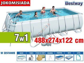 Бассейн каркасный BESTWAY 488x274 см