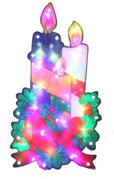 Новогодняя скульптура "Свеча" 24 LED
