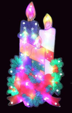 Новогодняя скульптура "Свеча" 24 LED