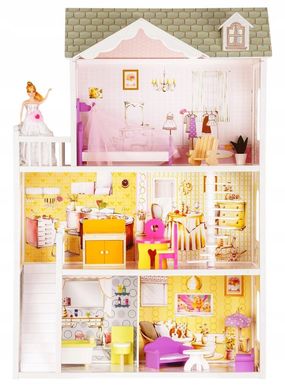 Мега великий ігровий ляльковий будиночок для барбі Ecotoys 4108 Beverly 124см!