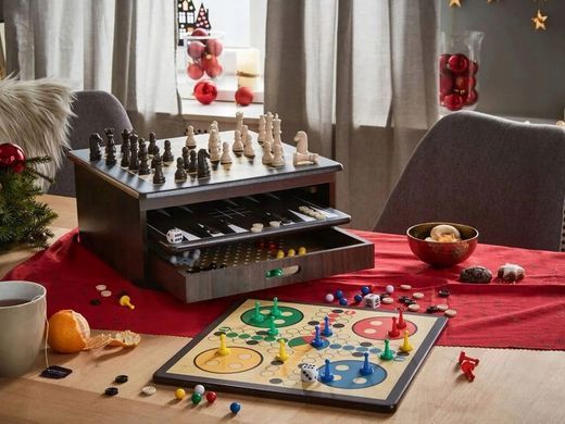 Деревянный набор настольных игр 10 в 1 Playtive