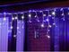 Новогодняя гирлянда бахрома 5,5 м 100 LED (Синий цвет с холодной белой вспышкой) - 2