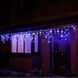 Новогодняя гирлянда бахрома 5,5 м 100 LED (Синий цвет с холодной белой вспышкой) - 3