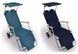 Шезлонг-лежак для відпочинку з колесами та дашком ALUM - 2