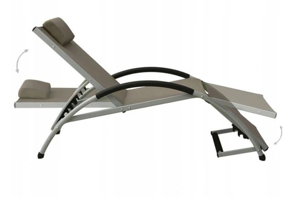 Шезлонг-лежак для отдыха Luxury Taupe