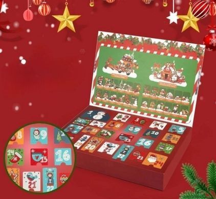Адвент-календарь 24 дня сюрприз игрушка для детей