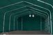 Гаражный павильон 6х18м - высота боковых стен 2,7м с воротами 4,1х2,9м, ПВХ 850, темно-зеленый - 3