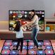 Музыкальный танцевальный коврик для упражнений для двух игроков