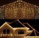 Новорічна гірлянда бахрома 9,5 м 200 LED (Теплий білий з холодним білим спалахом) - 3