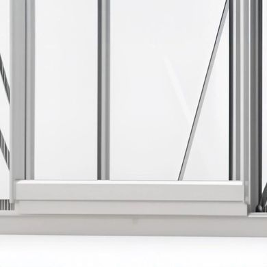 Теплиця з полікарбонату 4x2 Slide-In 361&times;183 см чорна