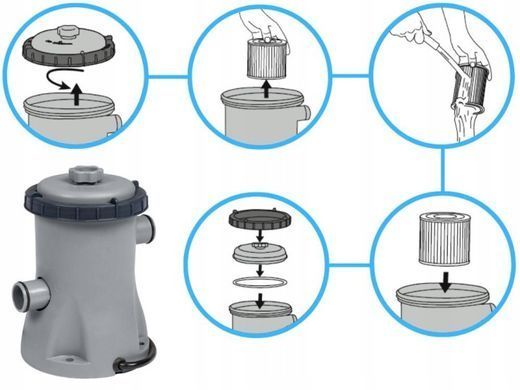 Каркасний басейн Bestway Steel Pro Max&trade; 366 &times; 76 см з фільтр-насосом
