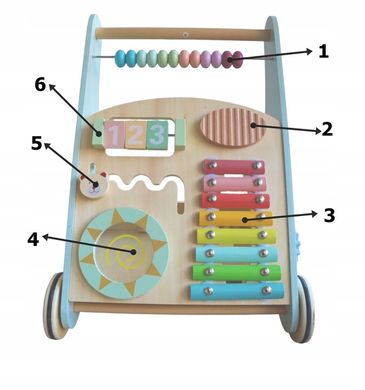 Показати на пушері дерев'яні ходунки розвиваюча іграшка для дітей
