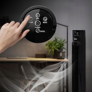 Колонный вентилятор с пультом управления и LED-дисплеем