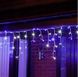 Новогодняя гирлянда бахрома 9,5 м 200 LED (Синий с холодной белой вспышкой) - 4