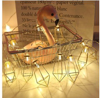 Гирлянда Черные фонари 20 LED Loft Белый теплый 3.15 м