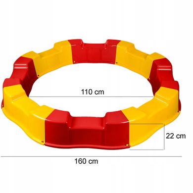 Велика пластикова пісочниця для дітей складана