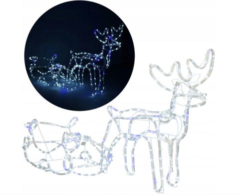 Рождественский Олень с подсветкой LED Б/Х + Флэш 210 см