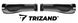 Велосипедные ручки Trizand 2 противоскользящие профильные, Черный