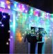 Новогодняя гирлянда бахрома 14,5 м 300 LED (Многоцветная с холодной белой вспышкой) - 3