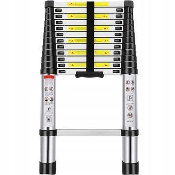 Телескопическая алюминиевая стремянка StandHeiz 3,8 м