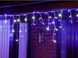 Новогодняя гирлянда бахрома 14 м 300 LED (Синий с холодной белой вспышкой) - 5