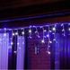 Новогодняя гирлянда бахрома 14 м 300 LED (Синий с холодной белой вспышкой) - 3