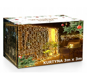 Гирлянда &ndash; занавес 3х3 м 300LED