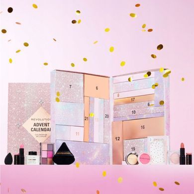 Рождественский адвент-календарь с косметикой Makeup Revolution 24 дня