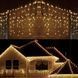 Новорічна гірлянда бахрома 14 м 300 LED (Теплий білий з холодним білим спалахом) - 6