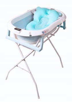 Складная ванна PrimaBobo Premium + синяя подставка
