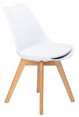 Комплект стільців для кухні та вітальні GoodHome VENICE 4 шт PC-003 WHITE