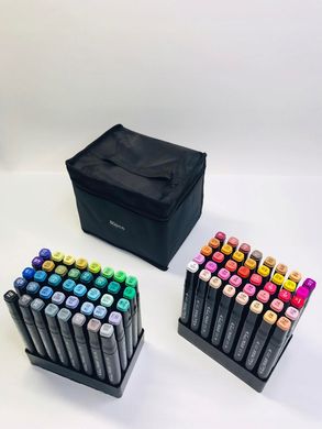 80 цветов художественных маркеров для графического рисования, двусторонних эскизов