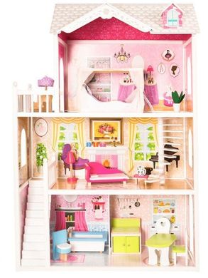 Ігровий ляльковий будиночок для барбі Ecotoys California 4107wog 124см!