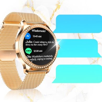 Linwear Smartwatch Gold Smartwatch