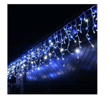 Професиональная гирлянда бахрома 14 м Белый холодный + Флеш 300 LED