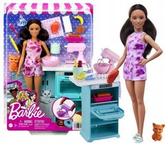 Кукла-повар Mattel Барби с котенком HCD43