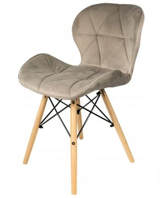 Бежевое кресло в скандинавском стиле Velur