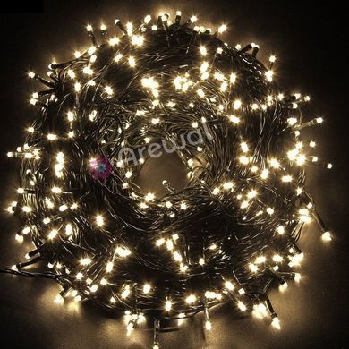 Новорічна гірлянда 500 LED, Довжина 35m, Біле холодне світло