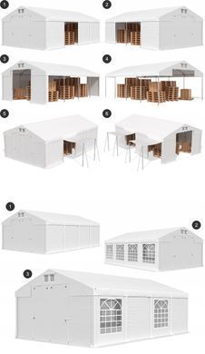 Палатка промышленная 4х6м DAS