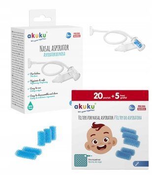 Ручной аспиратор Akuku ALA0036 + гигиенические фильтры Akuku ALA0037