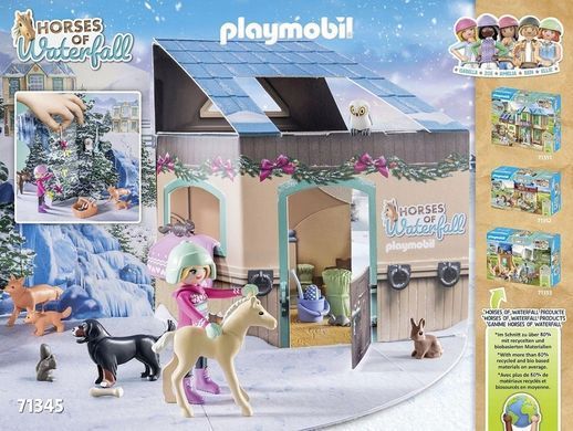 Адвент-календарь Playmobil Horses of Waterfall Horse World: Christmas Sleigh Ride 71345