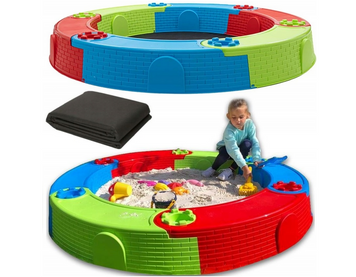 Песочница пластиковая Marmat цветная 170x21 см