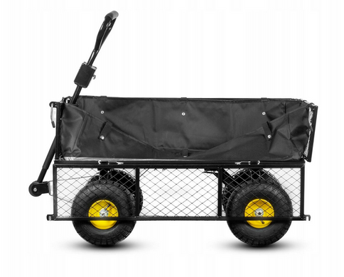 Садовая тележка транспортный прицеп 2-функциональный Gardenline 120 л