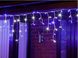 Новогодняя гирлянда бахрома 23,5 м 500 LED (Синий с холодной белой вспышкой) - 2