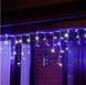 Новогодняя гирлянда бахрома 23,5 м 500 LED (Синий с холодной белой вспышкой) - 5