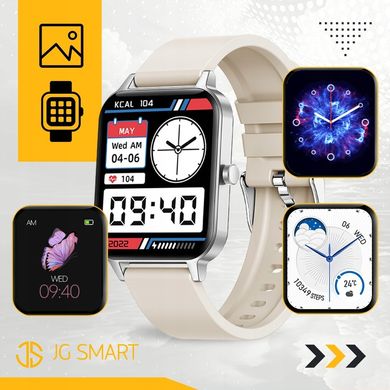 Розумний годинник JG Smart MX-8 Жіночий годинник Польський виклик меню HD сріблястий