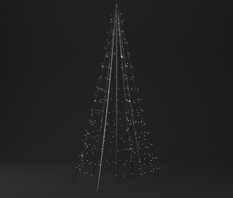 Светодиод Twinkly Light Tree 300 RGBW, черный столб, 2 м, IP44
