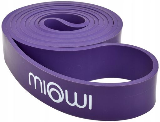 Гумова гума для тренувань power band miowi чорна 22 мм 10-30 кг